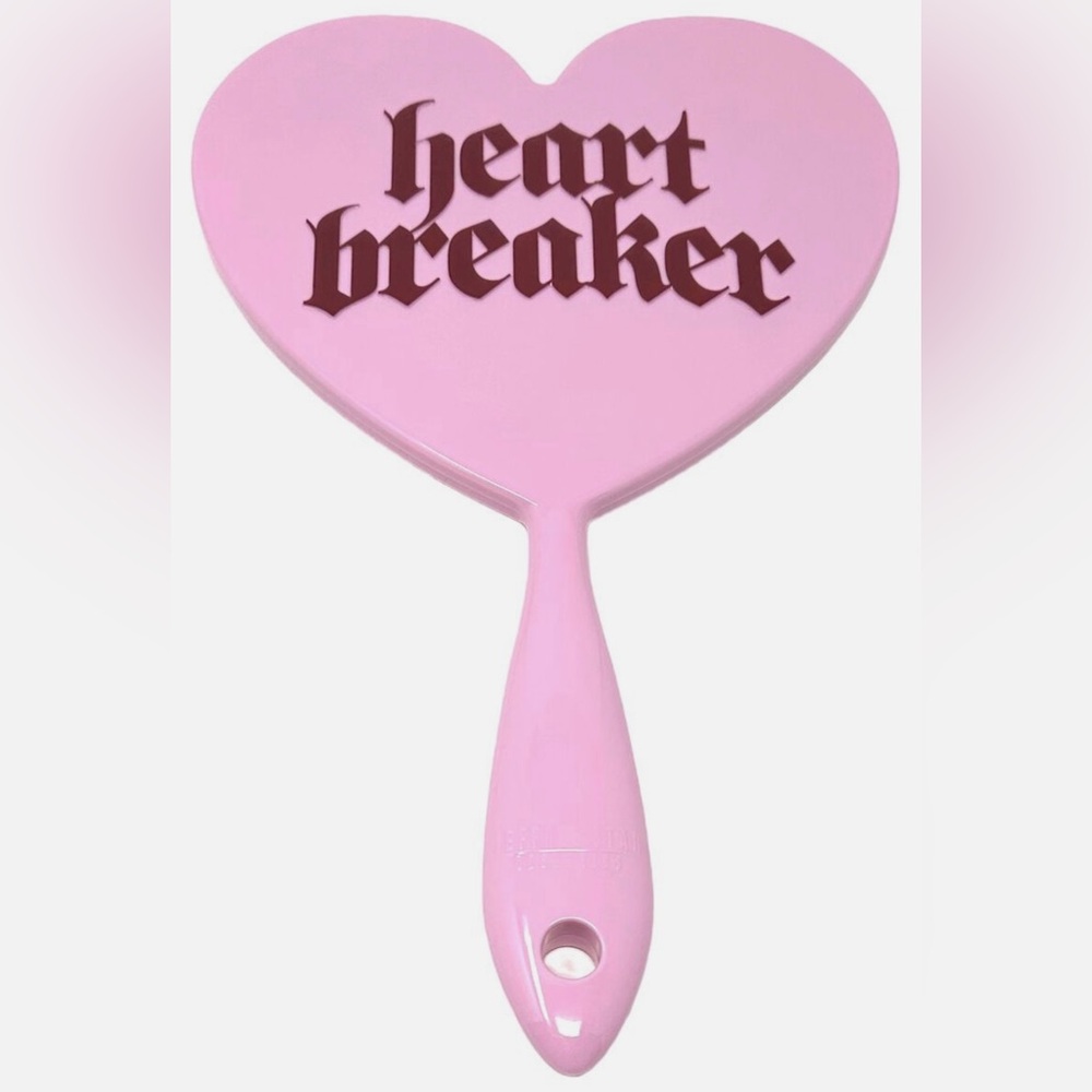 NIB Jeffree Star Limited Ed Valentine's Day Heart Breaker Pink Handheld Mirror